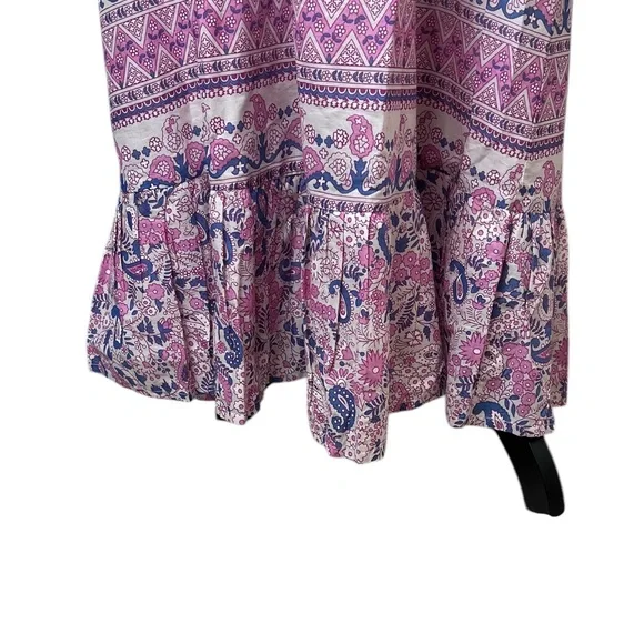 NWT Antik Batik Helene Cotton Long Sundress Light Pink Floral Print Size XS - Picture 7 of 15